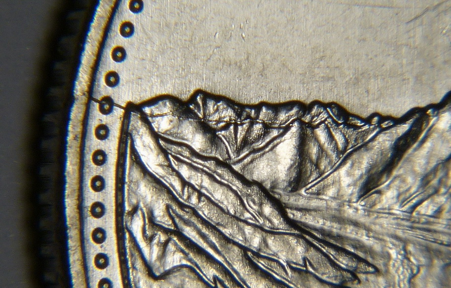 1992-Yukon-25-Cents-Nice-Rervers-Die-Crack